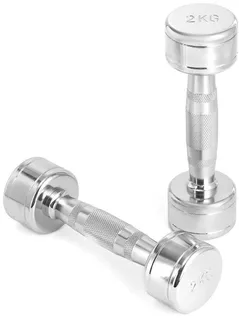 Гантель LiveUp 49383 Gantere Chrome Dumbbell 2.0kg, MDPO2017/02/SR