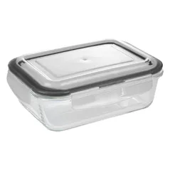 Контейнер для хранения пищи Axentia 137262 Vas din sticla 1.45L cu capac din silicon