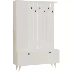 Mobilă pentru antreu Trendy Lala, Alb, 112x170x35cm (GTR005930)