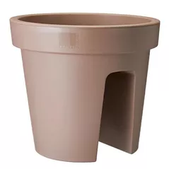 Ghiveci pentru flori ProGarden 57459 Ghiveci pentru balustrada D28cm, H25cm, maro, plastic
