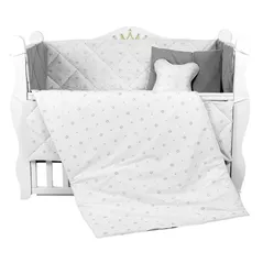 Детское постельное белье PernaMea Set lenjerie 8 piese Coronita Gri (PM.102145/2)