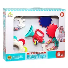 Погремушка New World SL84832 Set de zornaitoare si dentitie 5 buc, 1112D