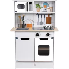 Bucătărie și veselă de jucărie Hape E3213 Set de joacă Bucătăria modernă, cu lumină și sunet