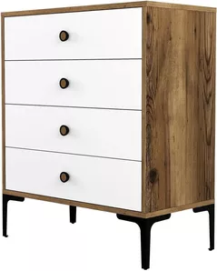 Комод Trendy Lizbon 537-Nuc, Alb 76x90x40cm (GTR001657)