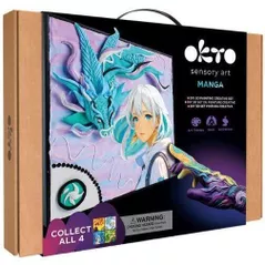 Set de creație Okto 20040 Tablou 3D cu plastilină ușoară 29x29сm Manga, Aer