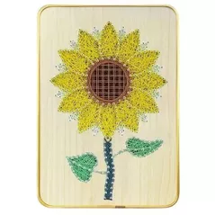 Set de creație miscellaneous DHACE28039 Set String Art 21x30 Floarea soarelui
