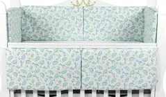 Бортик для кроватки PernaMea Baby Dinno Turcoaz 120x60cm (PM.101755/7)