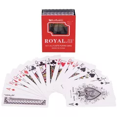 Настольная игра SUHS 11416 Carti de joc plastic (54 buc, 0.25 mm) IG-4564