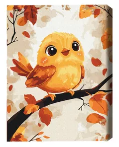 Картина по номерам BrushMe KBS0166FC 30x40сm (fără cutie) Pasăre drăgălașă