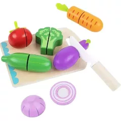 Игрушка Tooky Toy R25 / 6 / 7 (73841) Деревянный набор овощей TK112