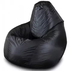 Кресло-мешок BeanBag BM6056, Груша из Оксфорда 300D, XL, чёрный