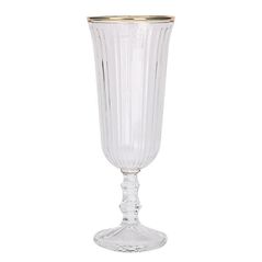 Посуда для напитков Promstore 52453 Pocal pentru sampanie Golden Rim 120ml