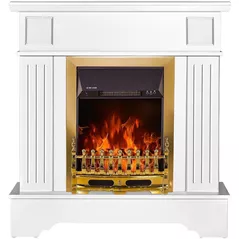 Камин электрический ArtFlame Marina Extra & Galileo gold, 1092x1034x300 mm, Alb