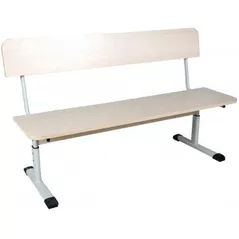 Scaun școlar Tisam Скамейка 2-местная №6 разборная со спинкой 1200х300х460мм (0402)