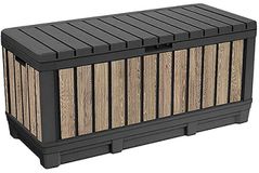 Короб для хранения Keter 57690 Kentwood 340L, 128x53.6x59cm, gri