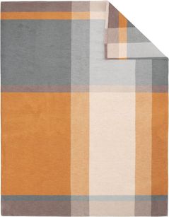 Textile de casă Ibena 3363/320 Jacquard Baumwolldecke Zelino mith GOTS Zertifikat Grey