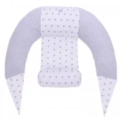 Подушка для мам Veres 302.04.2 Comfort Lux Velour stars grey 200*75