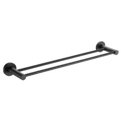 Suport prosop Frap F30209 INOX NEGRU dublu