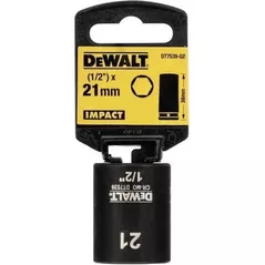 Set de tubulare, bite, duze DeWalt DT7539 Cap hexagonal impact DT7539 (Scurte) 21mm 1/2