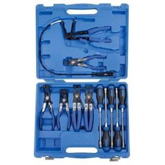 Clește King Tony 9AA01 Набор клещёй для хомутов, 11 пр.