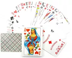 Joc educativ de masă miscellaneous 5385 Carti de joc (carton acoperit plastic 36)