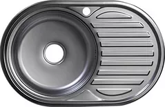 Мойка кухонная Rubano HD7750A-E incastrabila 770x500x180mm. (stânga),inox, periat-0,8mm