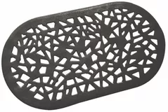 Covoraș de baie Bisk 06760 antiderapant, 68x39, negru, GRENADA