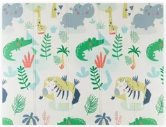 Коврик игровой Petite&Mars 435075 Covoras de joaca pliabil 2in1 Campy Jungle&Hexagon