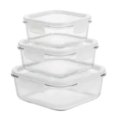 Container alimentare Borart 146520PF Set 3 containere patrate (520+800+1200)