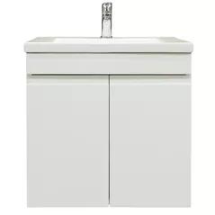Шкаф под умывальник Bayro подвесной Studio Duo под умыв. Argo 600 белый мат