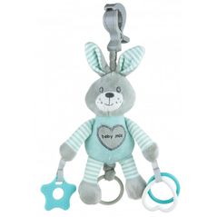 Jucărie cu pandantiv Baby Mix STK-19445 Кролик ментоловая