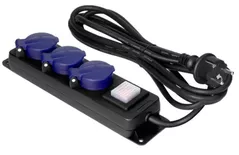 Prelungitor electric ORNO ORAE13296GS5M 3 locuri 16a 5m ip44