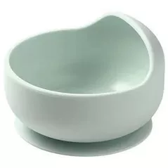 Seturi pentru hrănire bebelușilor BabyOno 1481/03 Vas din silicon cu ventuza (verde)