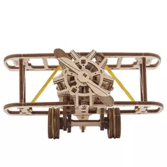 Set de construcție Ugears 51015 Avion mini-biplan