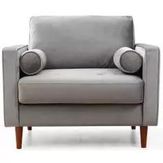 Fotoliu Trendy Roma-Gri deschis 85x90x105cm