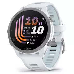 Ceas inteligent Garmin Forerunner 170, GPS, Whitestone/Cloud Blue, WW (010-03920-01)