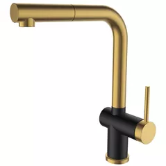 Смеситель кухонный SanDonna Riva Negru-Auriu (VOR82763)