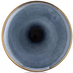 Тарелка Ardesto AR2926AB Andria, 25.7 см, керамика, сине-серый