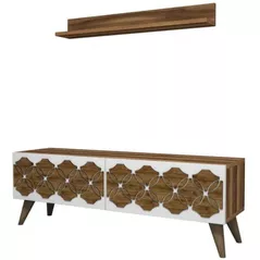 Comodă TV Trendy Nissan, Nuc 120x40x31cm