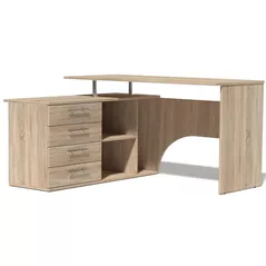 Офисный стол Fabrik Home СК-01 левый дуб сонома