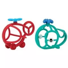 Игрушка-прорезыватель Nuby ID6841 Прорезыватель cиликоновый 3D Кит/Вертолет( 3м +)