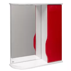 Зеркало для ванной Mashtab 9780 Print 600x200x720 Alb-Rosu