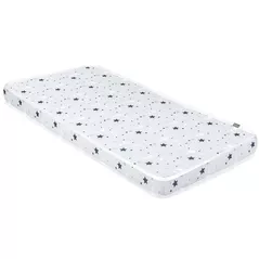 Lenjerie de pat pentru copii Kikka Boo 41107030005 Saltea pentru patut Fantasia Stars Grey, 120x60x9 cm