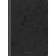 Блокнот Brunnen Carnet A5 negru cu foi veline Fapt! Plus 96 de foi