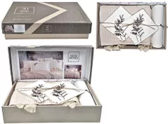 Textile de casă Promstore 57065.4 Lenjerie de pat 2pers NewHome Pike Bej cu broderie