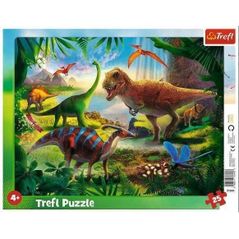 Головоломка Trefl 31343 Puzzles 25 Frame Dinosaurs