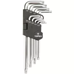 Set de unelte de mână Topex 4162 Chei Torx imbus lungi TS10-50 (1set-9buc) (35D951)
