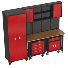 Система хранения инструментов Spin WT000A331 Набор инструментальной мебели с инструментом, 4 ложемента, 107 предмета Cod.05.088.142