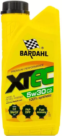 Масло Bardahl 5W30 XTEC C2 1л FIAT 955535-S1, RN0700 (36531)