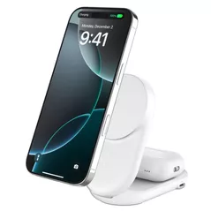 Încărcător wireless Belkin WIZ039KQWH 25w Qi2 2-IN-1 Foldable Charger, White